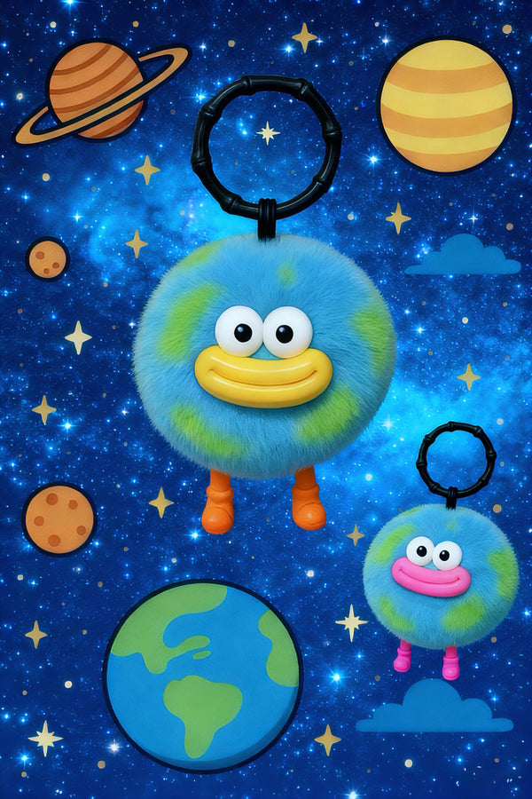 BOCA STORY - Happy Earth - Keychain & handbag fur charm, handbag accessories