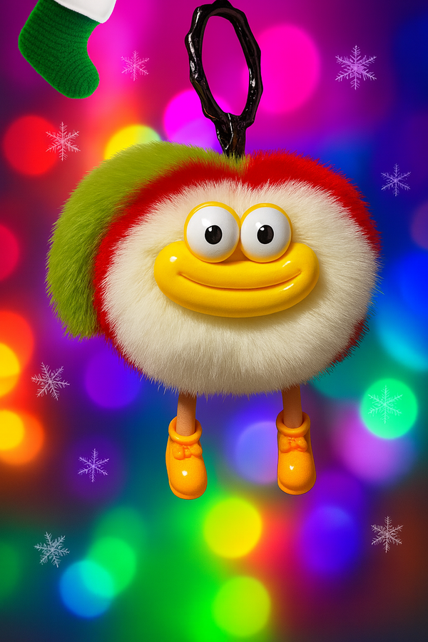 BOCA STORY - Happy Apple -  Keychain & handbag fur charm, handbag accessories