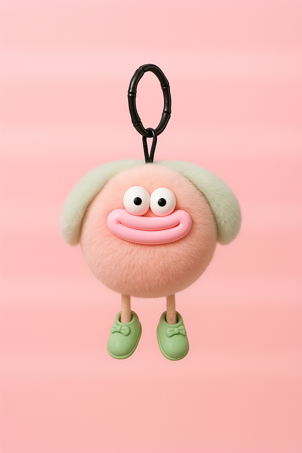 BOCA STORY - Happy Peach - Keychain & handbag fur charm, handbag accessories