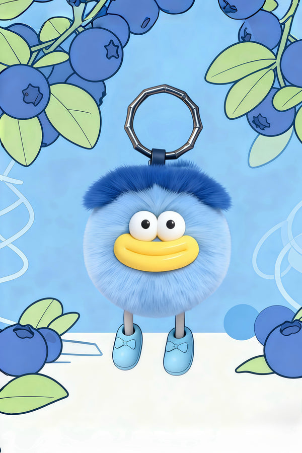 BOCA STORY - Happy Blueberry - Keychain & handbag fur charm, handbag accessories