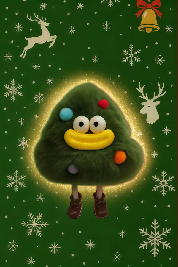 Xmas Limited Edition - Happy Xmas Tree - Keychain & handbag fur charm, handbag accessories